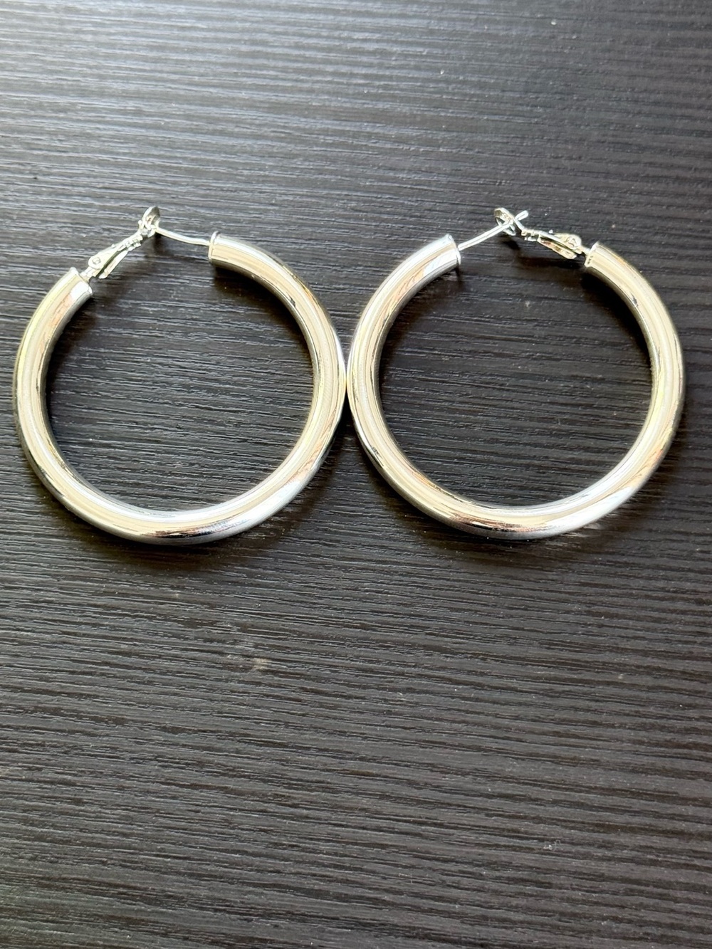 925 Sterling Silver Hoop Earrings -